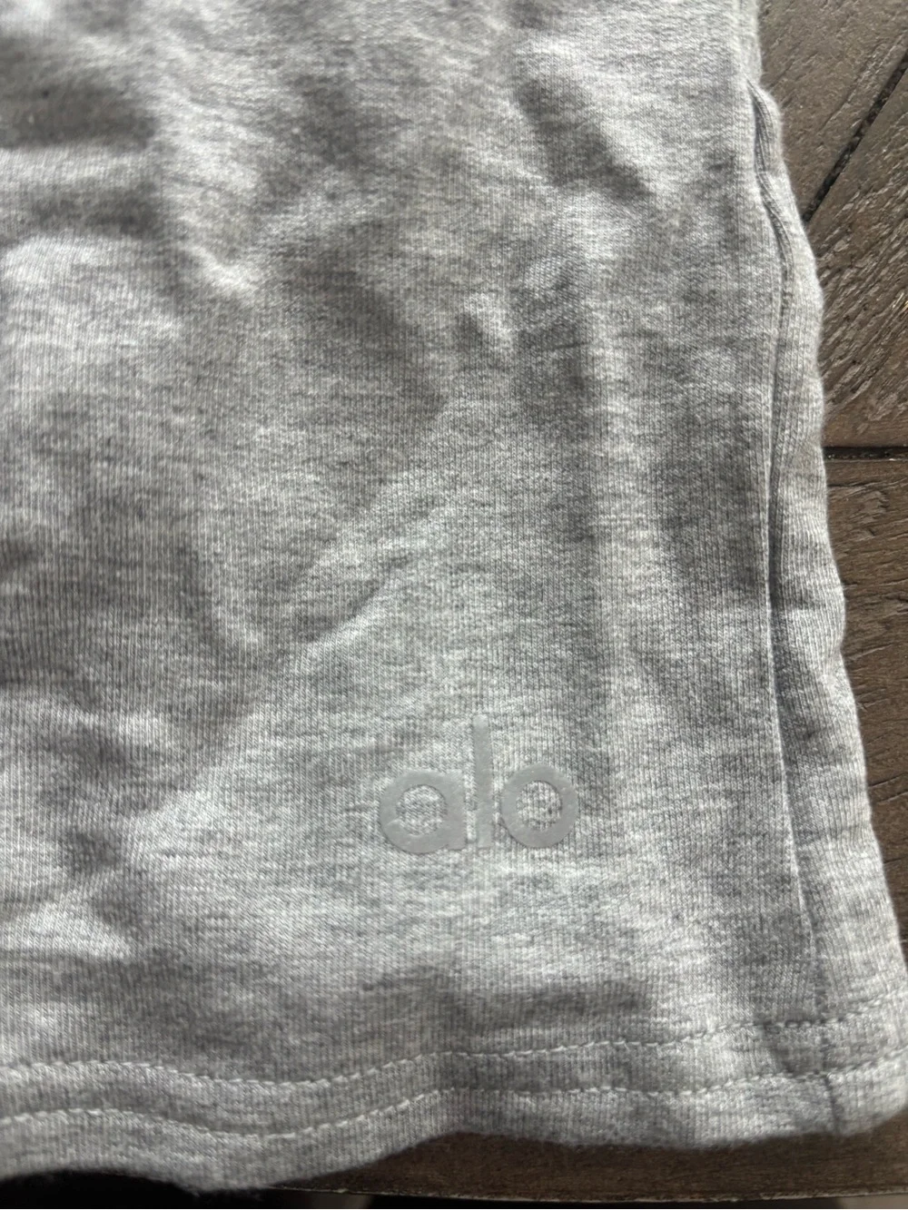 New ALO Yoga Light Gray Lounge Shorts